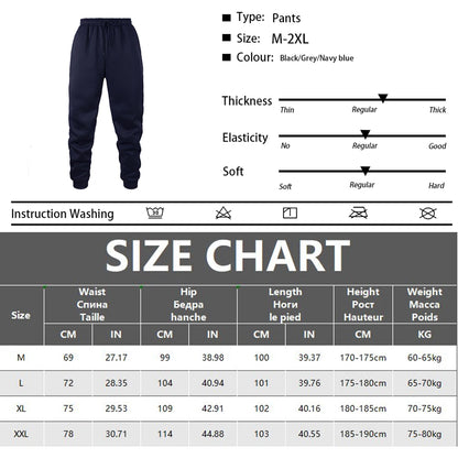 Mens Jogging Pants Sports Pants Fitness Running Trousers Solid Color Sweatpants Easy to Match Home Pants.
