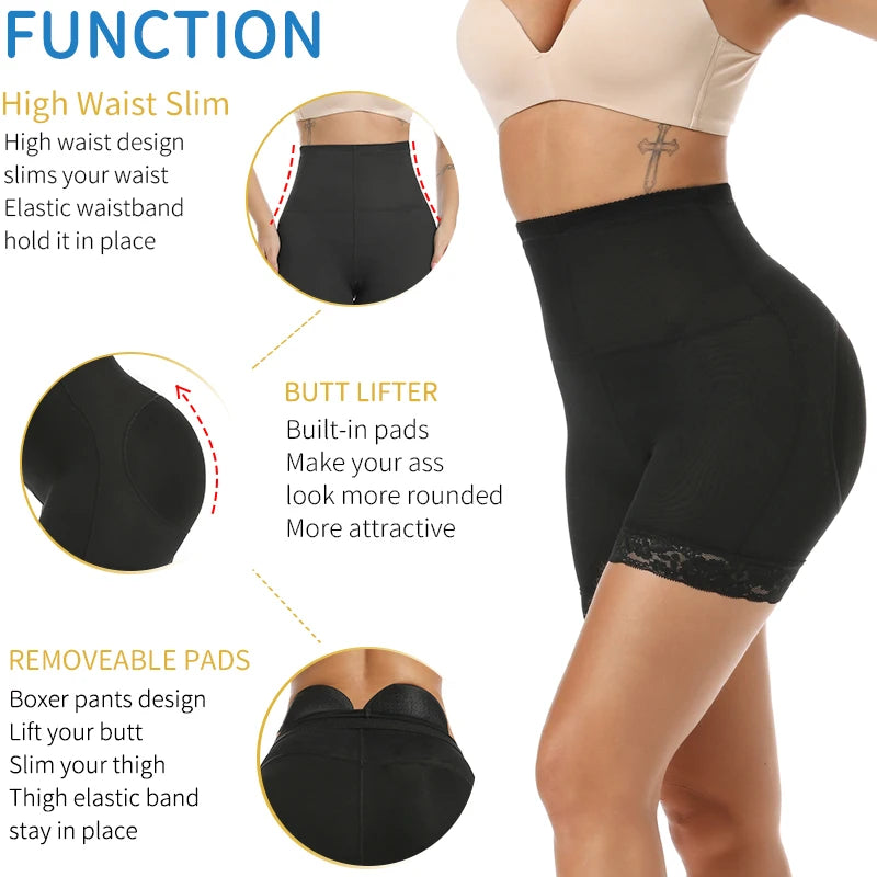 High Waisted Shaper Waist Trainer Butt Lifter with Padded Control Panties Slimming Underwear Tummy Shapers Corset Shapewear.