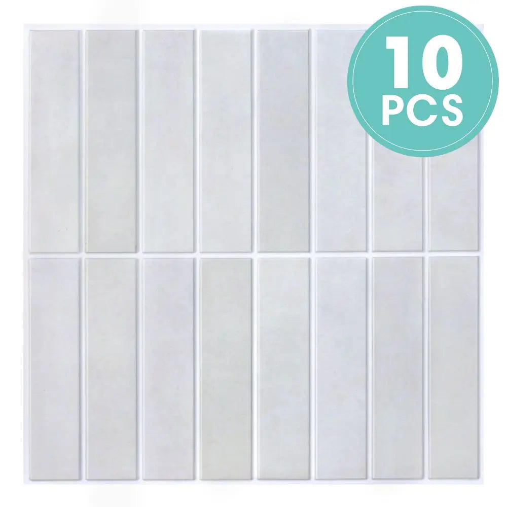 10 PCS Fish Scale Matte Peel-and-Stick Wall Panels, 30 x 30 cm, Waterproof Tiles, Living Room Splashbacks, Wall Decoration
