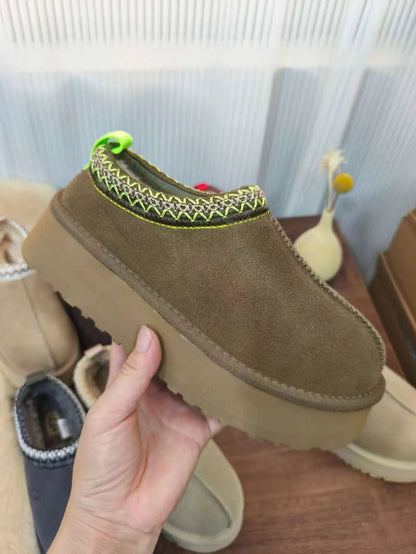 Snow boots for women - Women's wool leather boots - Winter warm fur boots - High-quality premium snow boots - 2025 model.