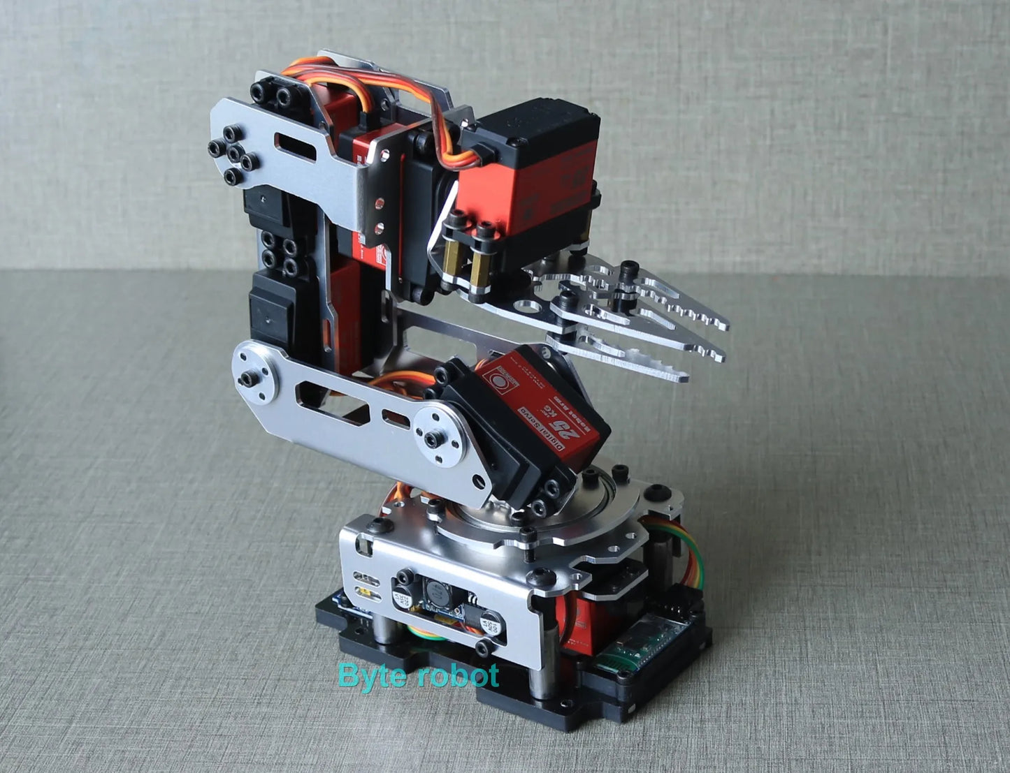 APP Control 6 Dof Metal Mechanical Arm Aluminum Alloy Bracket High Quality Robot Arm for Arduino Robot DIY Kit Programmable Arm.