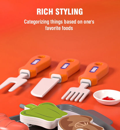 Kitchen Food Role Play Pretend Play Children Toy Ice Cream Candy Sweet Dessert Accessories Toys for Kid Christmas Birthday Gifts.