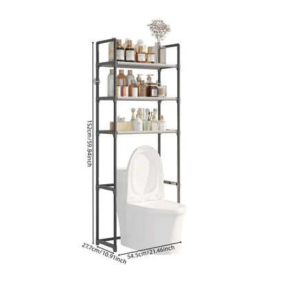 Badezimmer-Aufbewahrungsregal, Waschmaschinenständer aus Kunststoff, wasserdichtes, bodenstehendes Badezimmer für den Haushalt ohne Bohren