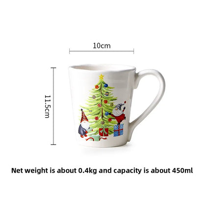 Goblin Series Ceramic Plate Large Dinner Plate Rectangle Tray Christmas Tableware Underglaze.