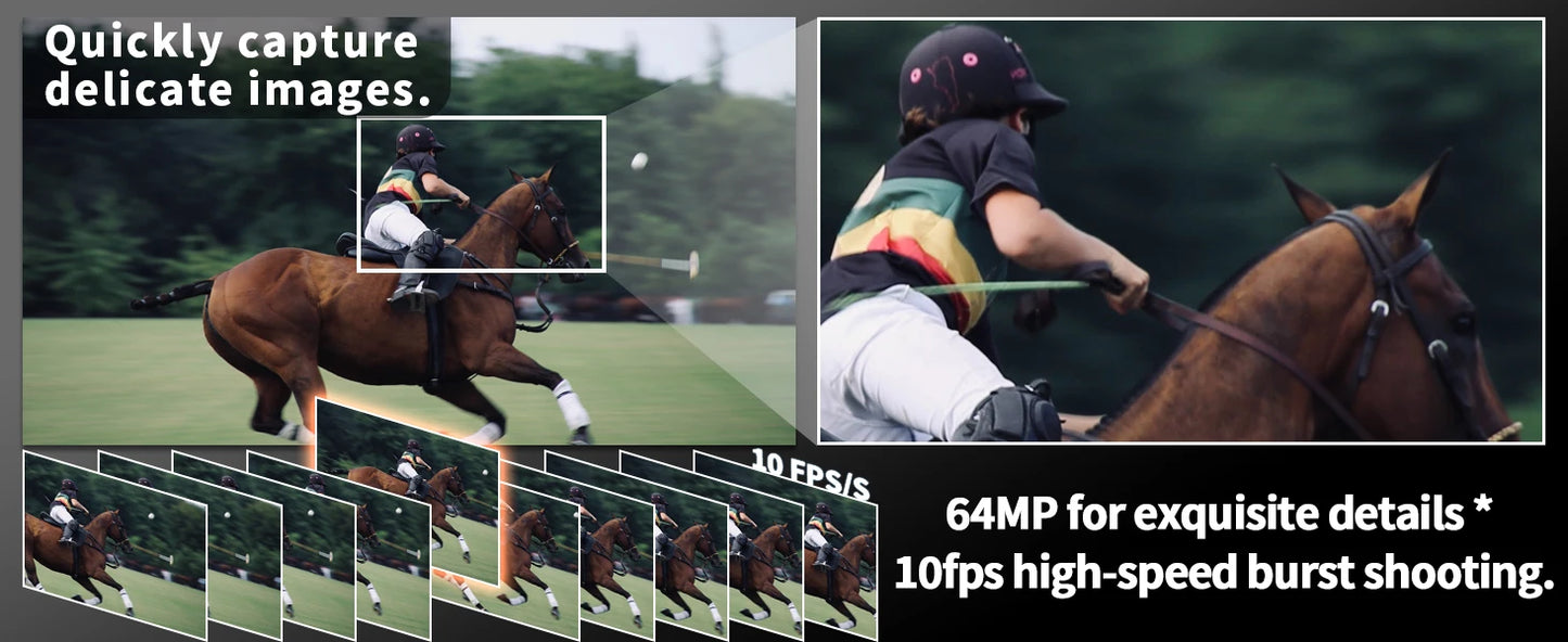 NBD 64MP Digital Cameras for Photography, 16X Optical Zoom Camera with WiFi & App Control, Vlogging Camera with 180°Flipable Scr.