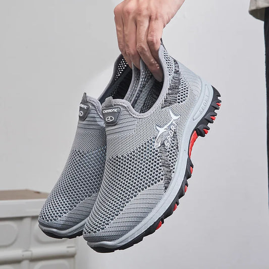 Sommer Mesh Männer Schuhe Leichte Turnschuhe Männer Mode Lässig Wanderschuhe 2024 Atmungsaktive Herren Wanderschuhe 2025, Mode Schuhe
