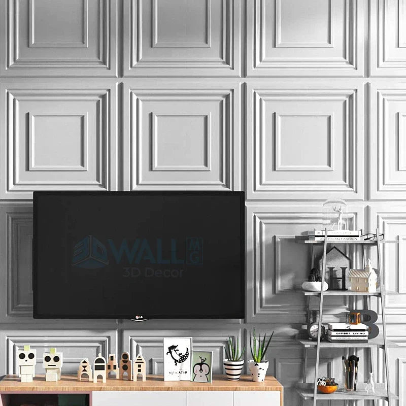 12pcs 50cm 3D Wall Panel 3D wall sticker Relief Art Wall Panel not self-adhesive Sticker Living Room Kitchen bathroom Home Decor