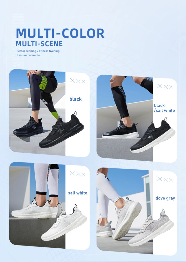 Xtep XingYun Men's Running Shoes Male 2023 Comfortable Sports Shoes Cushioning Breathable Casual Sneakers For Men 878119110007.