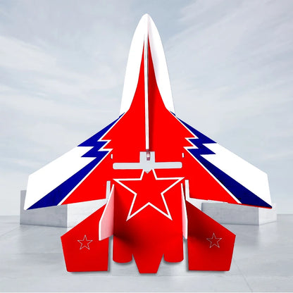 Fixed Wing Model Su27 RC Airplane With Microzone MC6C Transmitter with Receiver and Structure Parts For DIY F22 RC Aircraft