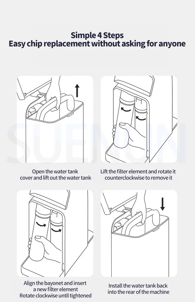 5L Direct Drinking Water Purifier Household Desktop RO Reverse Osmosis Purifier Fast Heating Filter Water Purifier.