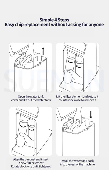 5L Direct Drinking Water Purifier Household Desktop RO Reverse Osmosis Purifier Fast Heating Filter Water Purifier.