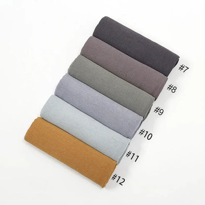 New Crinkle Rayon Hijab Muslim Scarf Women Solid Shawl Big Size Headscarf Islamic Turban Plain Foulard Headband Wrap.