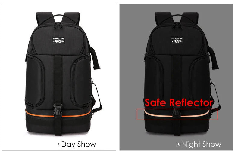 JINNUOLANG Professional Digital SLR Camera Backpack Large Photography Bag Tripod Holder Waterproof Rain Cover Outdoor Hiking.