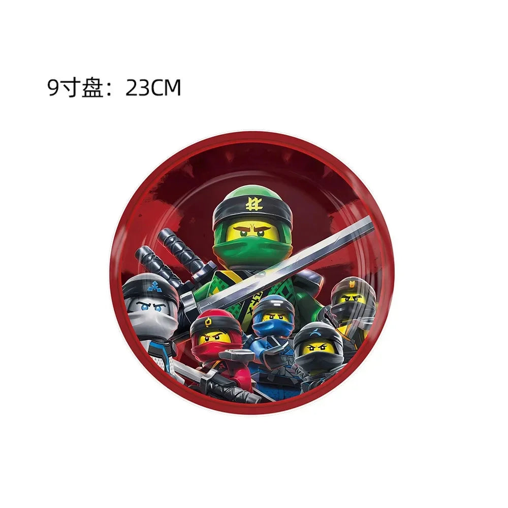 Neue Ninja Geburtstag Dekoration Supplie Ballon Geschirr Cartoon Banner Hintergrund Kuchen Dekoration Party Supplie Baby Dusche geschenk