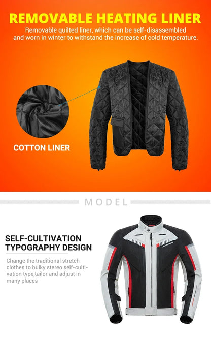 Best Selling Waterproof Motorcycle Jacket Man Racing Suit Wearable Motorcycle Jacket Motorcycle Pants Moto with EVA Protection.