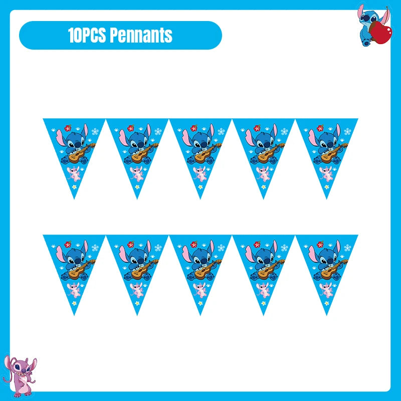 Disney Lilo und Stitch Geburtstag Party Dekoration Geschirr Tasse Teller Tischdecke Luftballons Thema Party liefert Banner Hintergrund