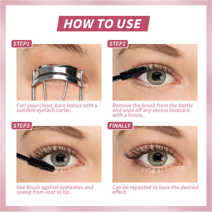 Mascara Eyelashes Lengthening Waterproof Long Lasting Silky Lash Black Eyelashes Extension Make Up Beauty Eye Korean Cosmetic.