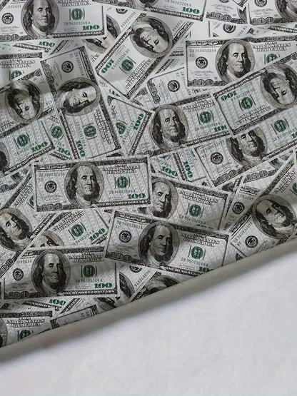 Dollar Pattern Printed Top Two Piece Men's Hooded Sweatshirt Banknote Printed Casual Hoodie Casual Fashion Sweatpants.