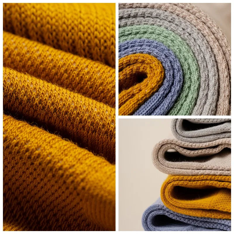 5/10 Pair Men's  Cotton Socks High Quality Breathable Mesh Socks Durable Solid Color Casual Socks Fashion Dress Socks Man.