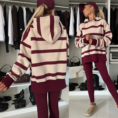 Women 2 Piece Set Hoddies Tracksuit Hooded Top & Pants Set Sweatshirts Suit Trouser Outfits Spring Jogging Sport Y2k Streetwear.