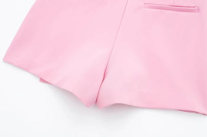 Women Fashion Asymmetric Pareo Style Self Overlay Shorts Skirts Vintage High Waist Side Zipper Female Skort Mujer.