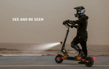 JOYOR T10 Folding Electric Scooter, Dual 1000W Motor, 10 inch Off-road Adults E-scooter with 60V 18Ah Battery.