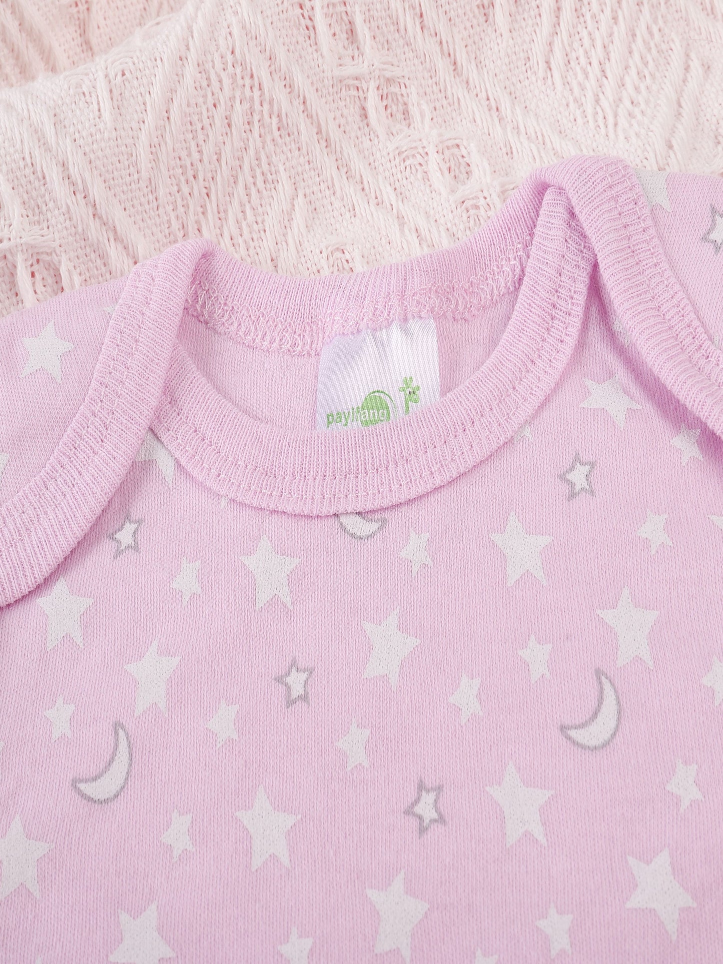 3PCS Sommer Jungen und Mädchen Nette Muster Hoodie Set Kurzarm Dreieck Overall Neugeborenen Baumwolle Bequeme Overall Pyjamas