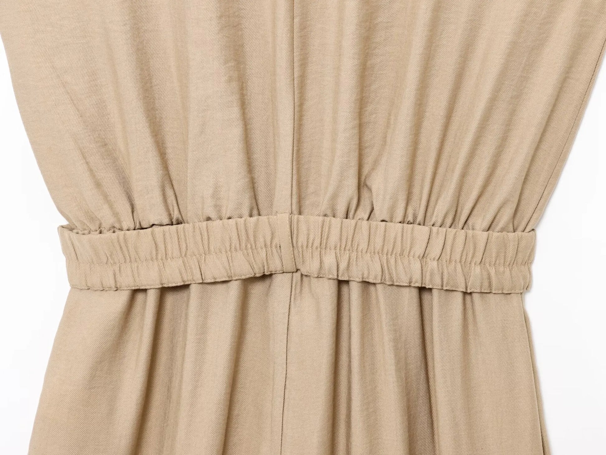 2025 Summer Vintage Casual Chic Women Jumpsuits Solid Sleeveless Belt Wide Leg Bodysuits Fashion Jumpsuit.