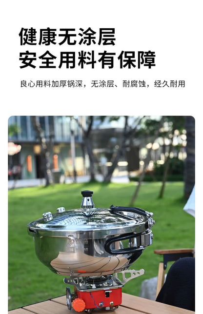 Outdoor Small Cap Pressure Pot Mini Portable Gas Pressure Pot Explosion proof Household Thickening.