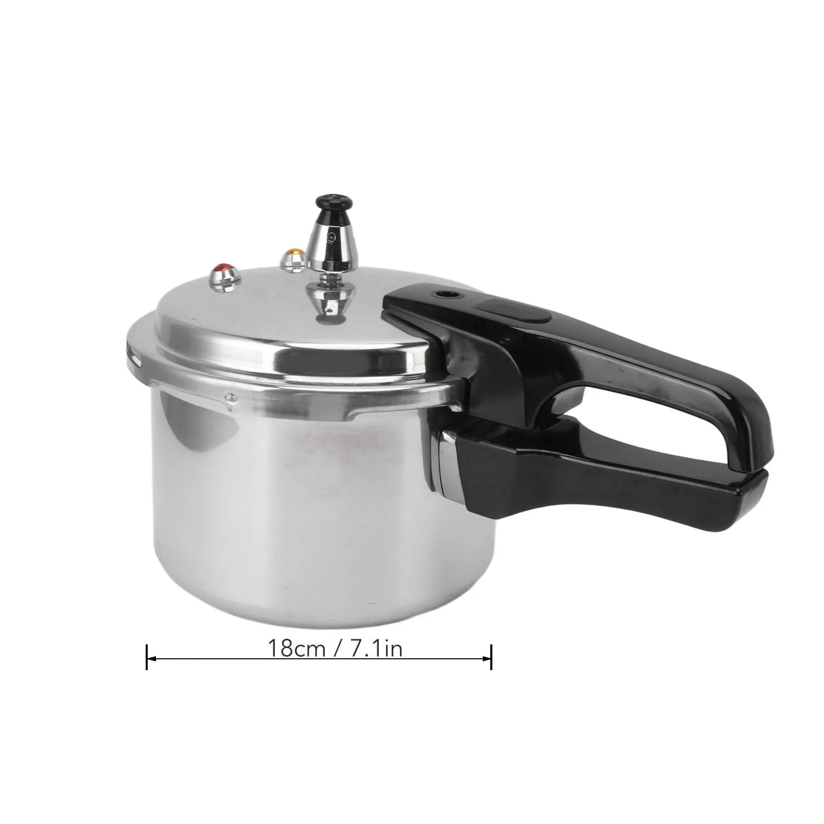 Aluminium Alloy Mini Pressure Cooker 3 Liter Aluminium Alloy Pressure Cooker 18cm Bottom 3L Mini Pressure Cooker for Gas Stove.