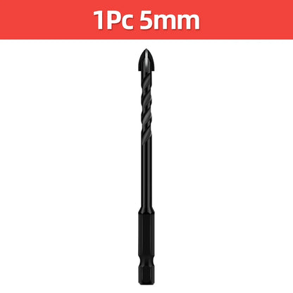 TOOLEYE Kreuz Hex Bohrer Set Für Beton Porzellan Fliesen Glas Metall Multifunktions Bohrer Bits Kit Power Werkzeuge Bohren Bohrer