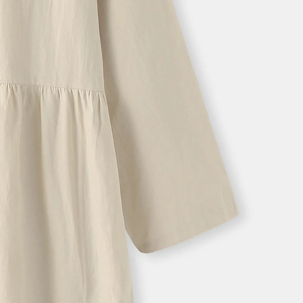 Women's Elegant Solid Cotton Robe Femme 2022 Spring Autumn Bohemian Maxi Dress ZANZEA Casual Long Sleeve Shirt Dresses Oversized