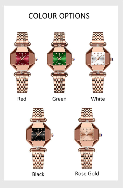 POEDAGAR Luxury Brand Women Watch Stainless Stain Waterproof Quartz Watches For Woman Fashion Simple Rose Gold Ladies Watch Gift.