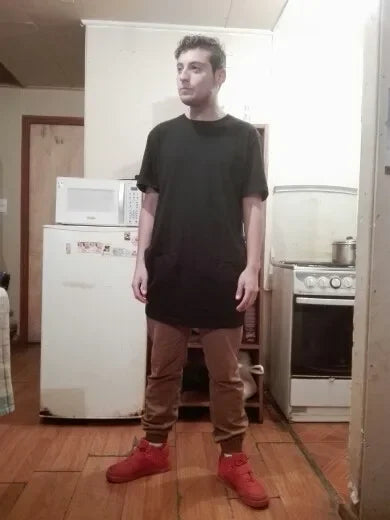 2025 Brand Men's Cotton Clothing White Long T Shirt Hip Hop Men T-Shirt Extra Long Length Man Tops Tee Long Line Tshirt For Male