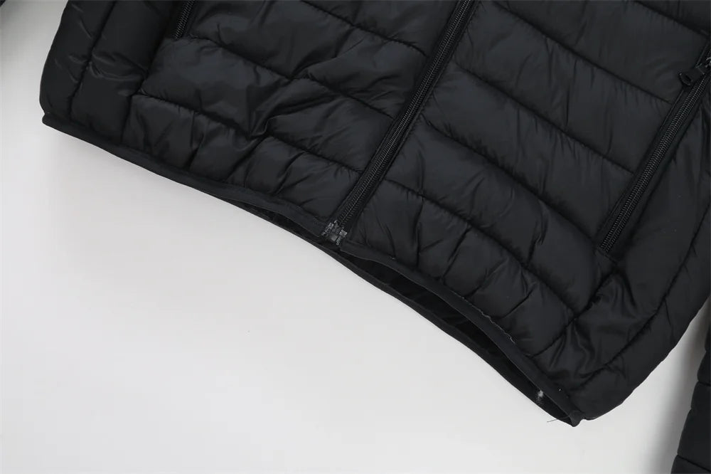 New Winter Fleece-Lined Thickened Cotton Coat Business-Casual Windproof Warm Lightweight Fashionable Hooded Jacket Sports Jacket.