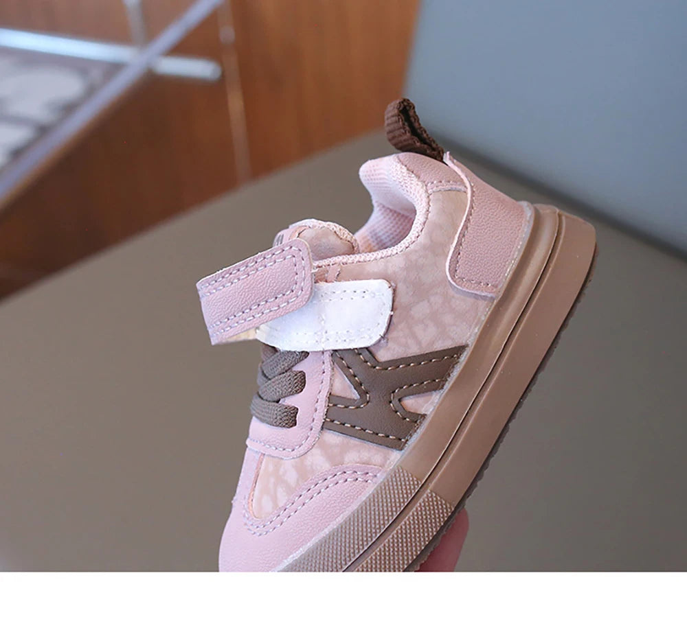 2025 Designers Kid's Sneakers PU Leather Waterproof Infant Baby Toddler Shoes Ergonomics Girl's Sneakers Children's Sport Shoes.