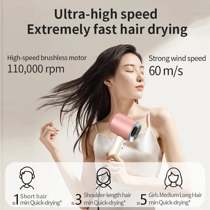 5 in 1 Professional Hair Dryer, with Hot and Cold Air Functionality - Lightweight and Thermostatic Styling Tool for Smooth Hair