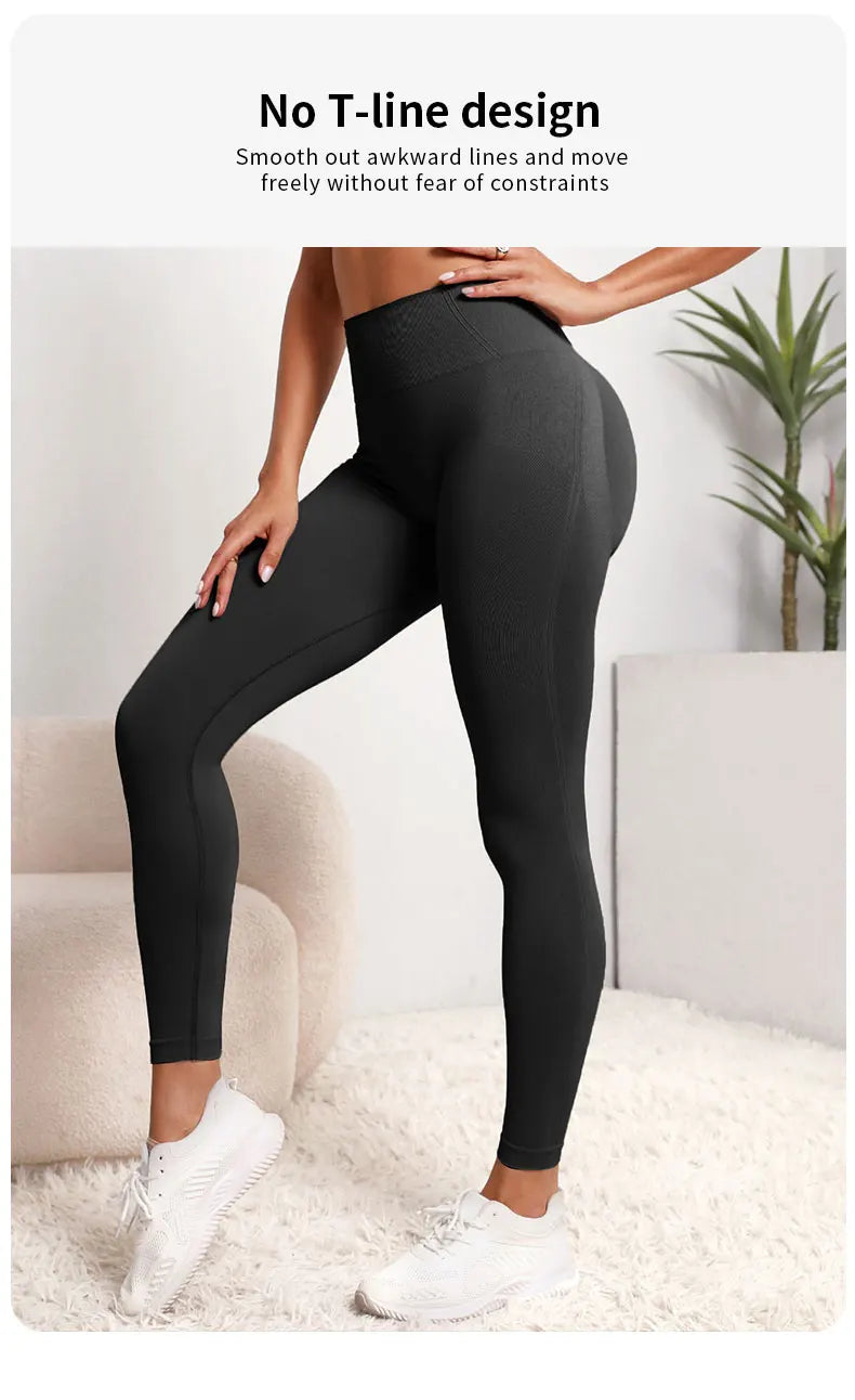 New High Waist Yoga Pants for Women - Tummy Control Leggings, Stretchy Soft Workout Running Pants, Comfortable Gym Sports Pants".