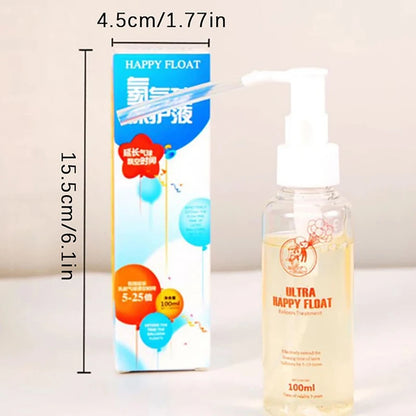 100 ml mit Pumpe, nicht korrosiv, professionelle Heimparty, umweltfreundliche Heliumballons, Schutzflüssigkeit, verlängert die Schwimmzeit.