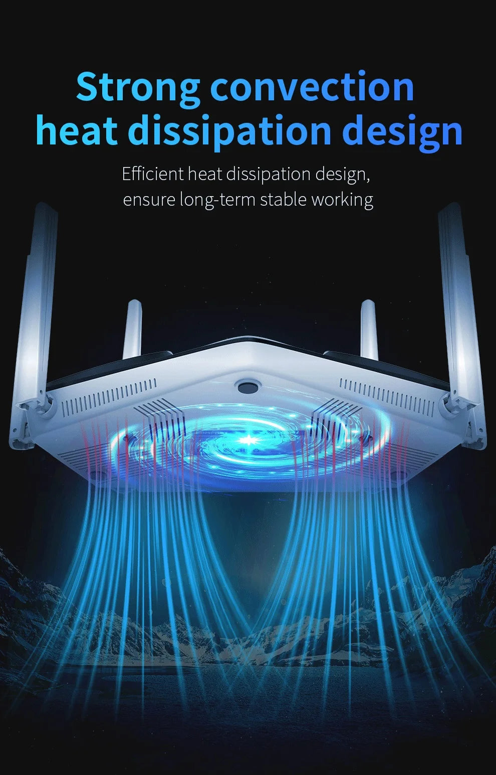 COMFAST AX3000 WIFI6 5GHz Mesh Wifi Router MU-MIMO Full Gigabit Wi-fi Coverage 6 Antennas Network Extender Amplifier for Home.