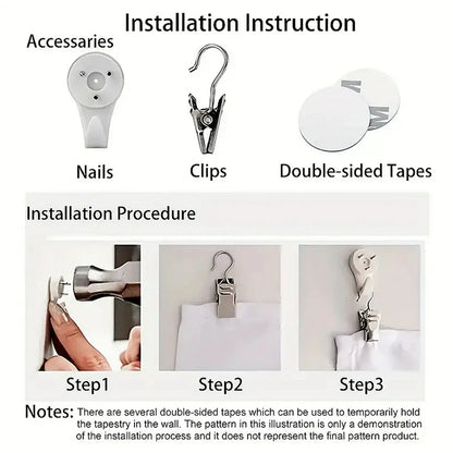 1pc Cherry Blossom Backdrop with Pink Sakura Tree & Waterfall Scene - Vibrant Polyester Fabric Wall Art for Living Room, Outdoor.