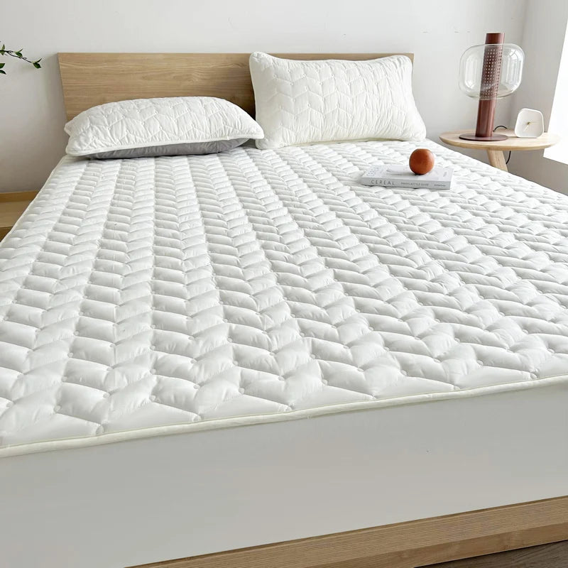 3pcs Waterproof Bedding Set 1pc Mattress Cover 2pcs Pillowcase Soft Comfortable Fitted Sheet Washable Durable Mattress Protector