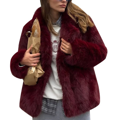 TWOTWINSTYLE Solide Temperament Jacken Für Frauen Revers Langarm Patchwork Tasten Designer Mäntel Weibliche Mode Stil Kleidung