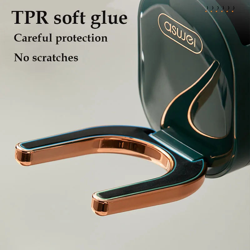 An der Wand montierter Dyson Haartrocknerständer, faltbarer Haartrocknerhalter mit Kamm, Aufbewahrungsbox, Badezimmer-Organizer, Aufbewahrungshalter