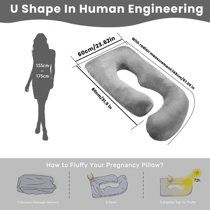 Pregnancy Pillows for Sleeping, J Shaped Full Body Maternity Pillow, Pregnancy Pillow for Women, Full Body Pillows for Sleeping.
