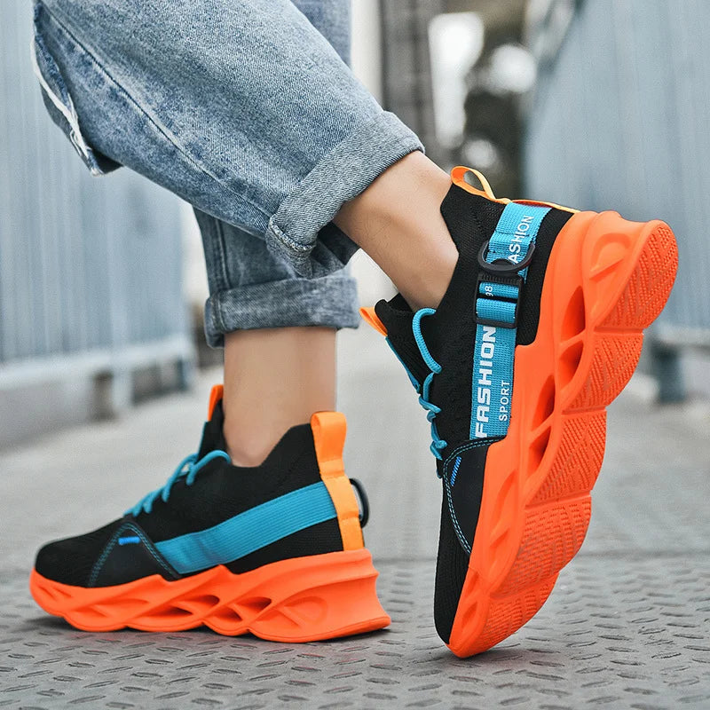 Men Shoes Breathable Fashion Mesh Running Shoes Man High Quality Unisex Light Tennis Baskets Athletic 2023 Sneakers for Men