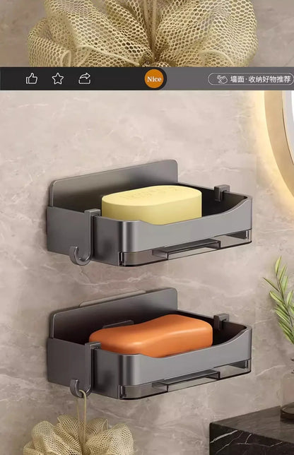 Moderne Badezimmer-Seifenschale zur Wandmontage ohne Wassersammlung, neue Balkon-Seifenkiste, Aufbewahrungsregal für den Haushalt