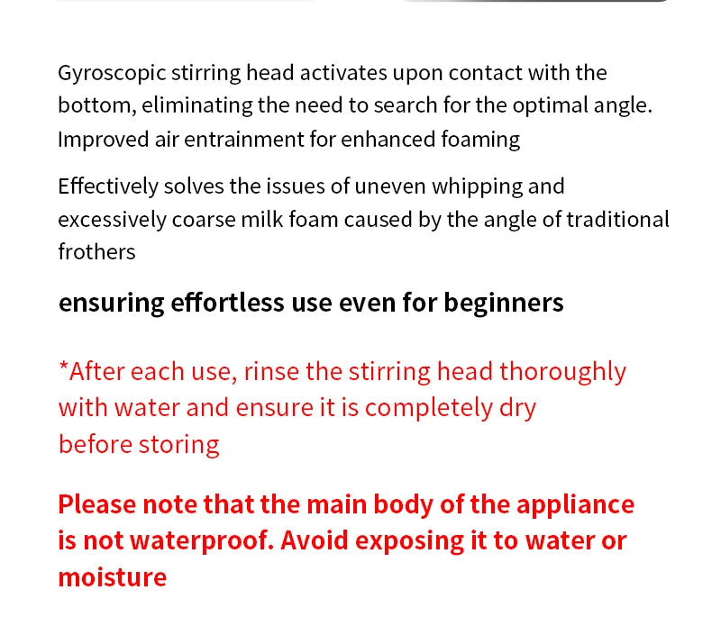 MHW-3BOMBER Official Electric Milk Frother Portable Home Barista Tools Kitchen Accessories.