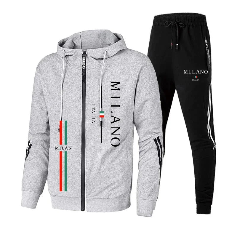 Sport Sweatshirts Men Daily Men Tracksuit Autumn Winter Hot Sales Travel Dressing Men's Parka Coat and Sweatpants Outdoor Hoodie.