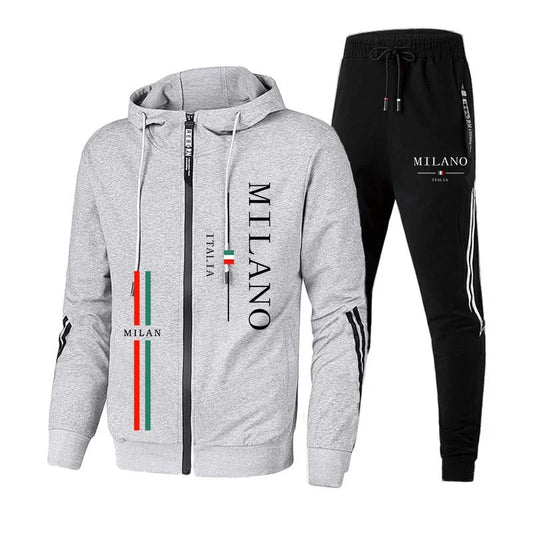 Sport Sweatshirts Men Daily Men Tracksuit Autumn Winter Hot Sales Travel Dressing Men's Parka Coat and Sweatpants Outdoor Hoodie.
